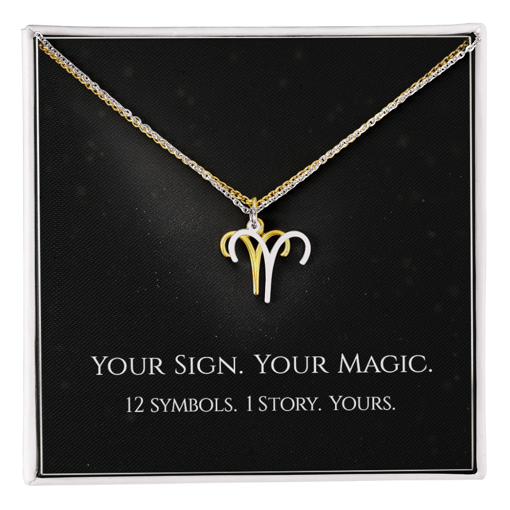 💫Birth Sign Zodiac Necklace – Minimalist Constellation Pendant (Zodiac Witch Talisman)
