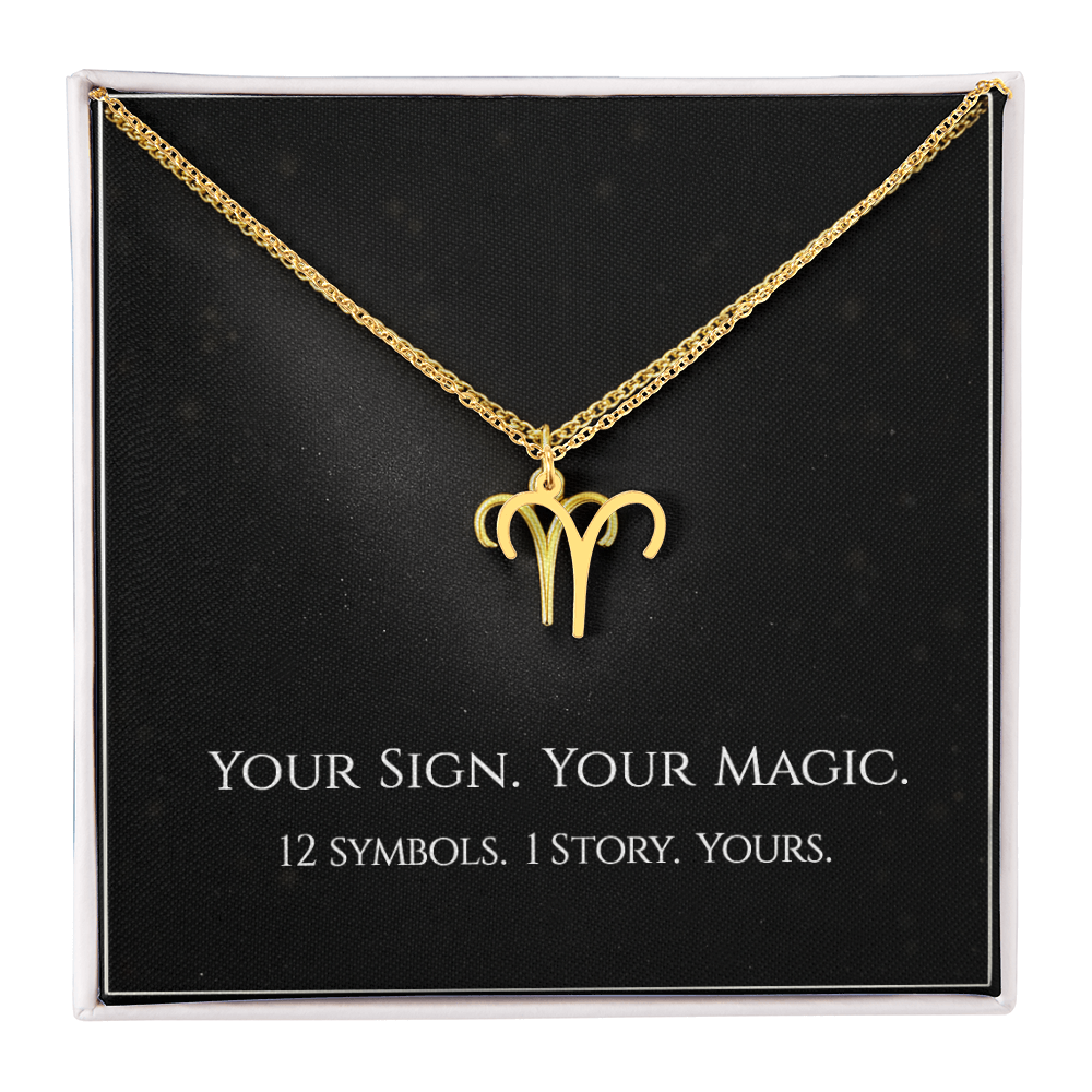 💫Birth Sign Zodiac Necklace – Minimalist Constellation Pendant (Zodiac Witch Talisman)
