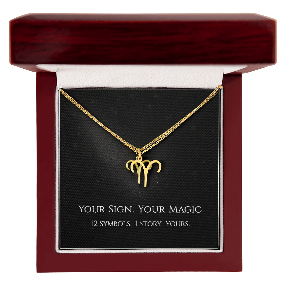 💫Birth Sign Zodiac Necklace – Minimalist Constellation Pendant (Zodiac Witch Talisman)