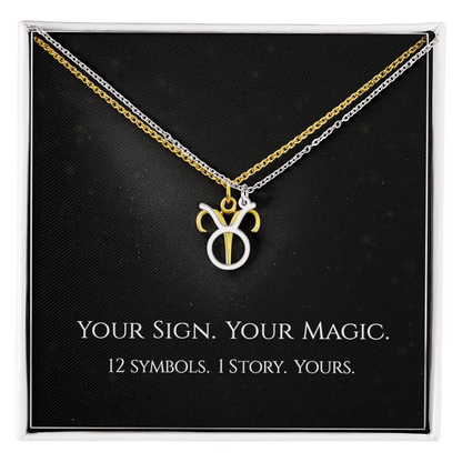 💫Birth Sign Zodiac Necklace – Minimalist Constellation Pendant (Zodiac Witch Talisman)