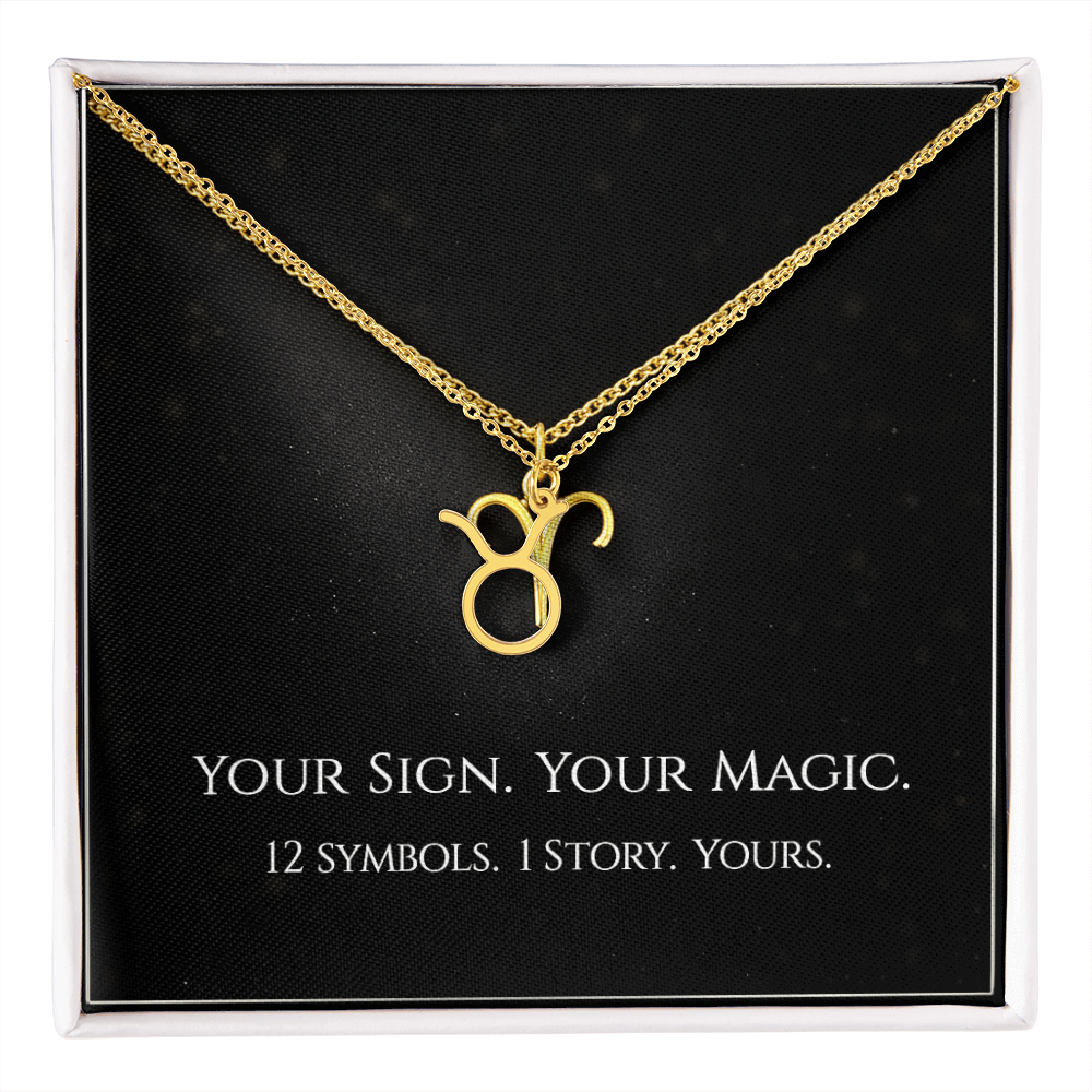 💫Birth Sign Zodiac Necklace – Minimalist Constellation Pendant (Zodiac Witch Talisman)