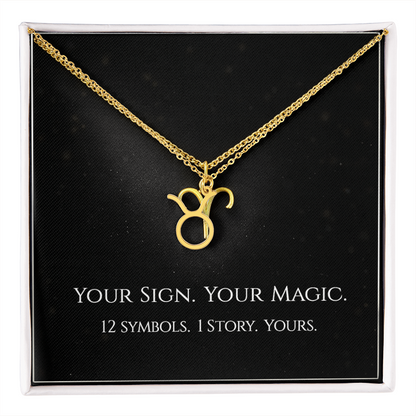 💫Birth Sign Zodiac Necklace – Minimalist Constellation Pendant (Zodiac Witch Talisman)