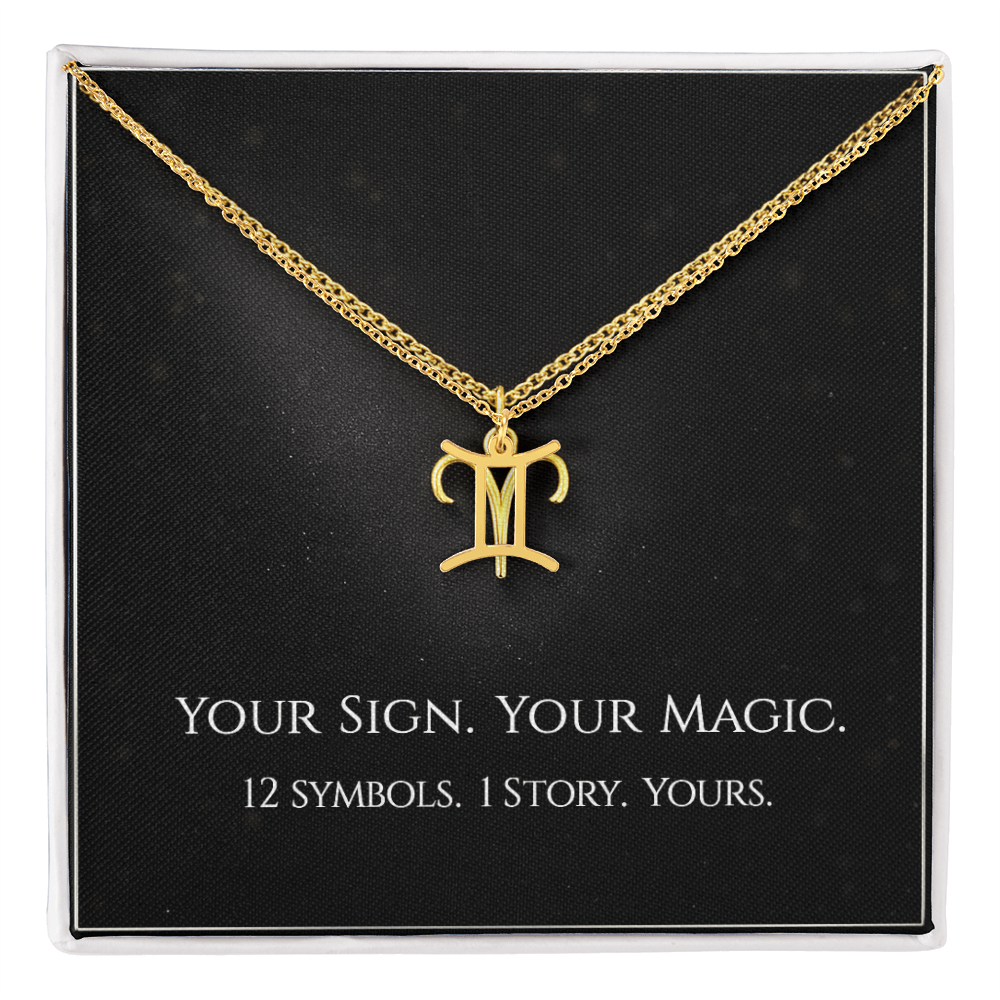 💫Birth Sign Zodiac Necklace – Minimalist Constellation Pendant (Zodiac Witch Talisman)