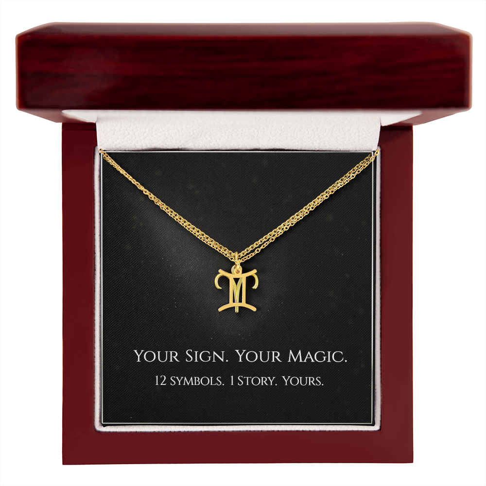 💫Birth Sign Zodiac Necklace – Minimalist Constellation Pendant (Zodiac Witch Talisman)