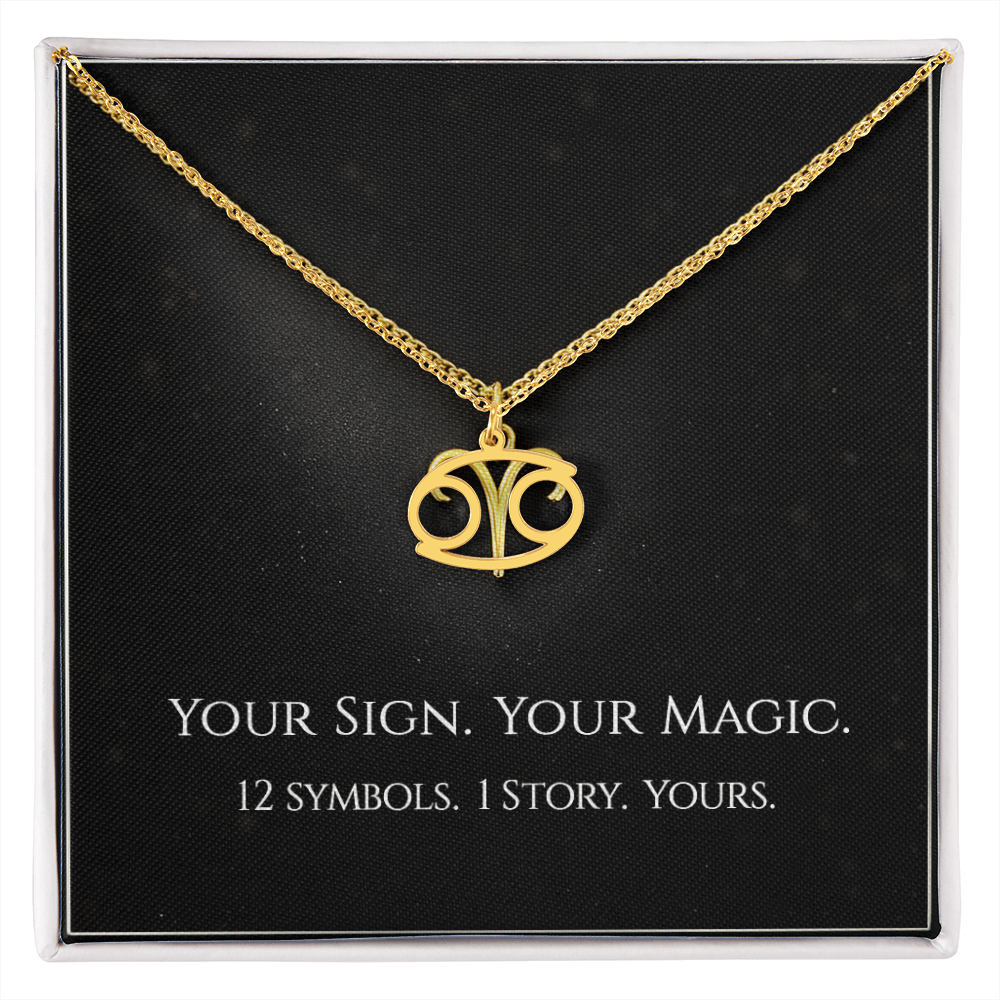 💫Birth Sign Zodiac Necklace – Minimalist Constellation Pendant (Zodiac Witch Talisman)