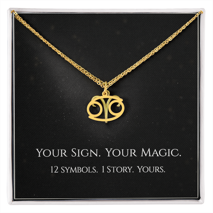 💫Birth Sign Zodiac Necklace – Minimalist Constellation Pendant (Zodiac Witch Talisman)