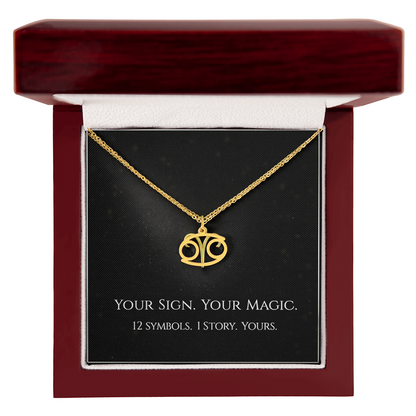 💫Birth Sign Zodiac Necklace – Minimalist Constellation Pendant (Zodiac Witch Talisman)