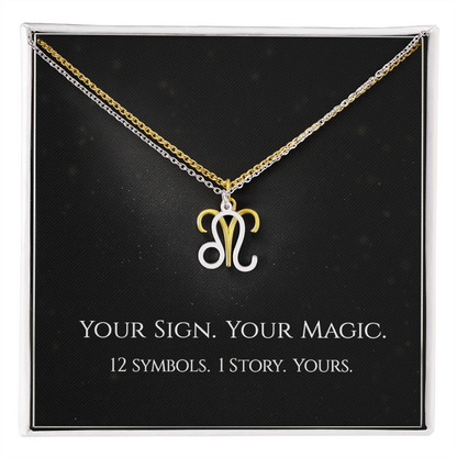 💫Birth Sign Zodiac Necklace – Minimalist Constellation Pendant (Zodiac Witch Talisman)