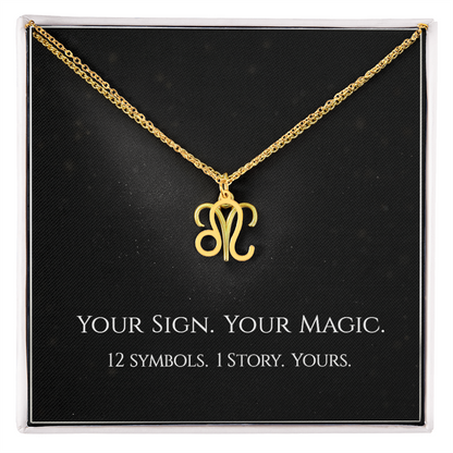 💫Birth Sign Zodiac Necklace – Minimalist Constellation Pendant (Zodiac Witch Talisman)