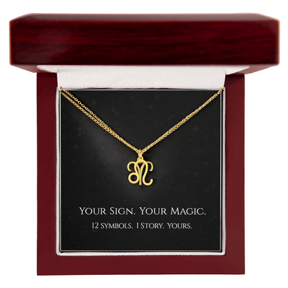💫Birth Sign Zodiac Necklace – Minimalist Constellation Pendant (Zodiac Witch Talisman)