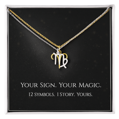💫Birth Sign Zodiac Necklace – Minimalist Constellation Pendant (Zodiac Witch Talisman)