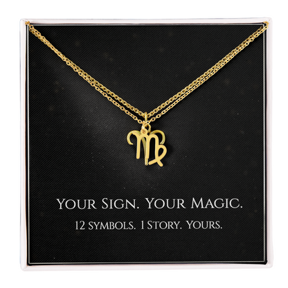 💫Birth Sign Zodiac Necklace – Minimalist Constellation Pendant (Zodiac Witch Talisman)
