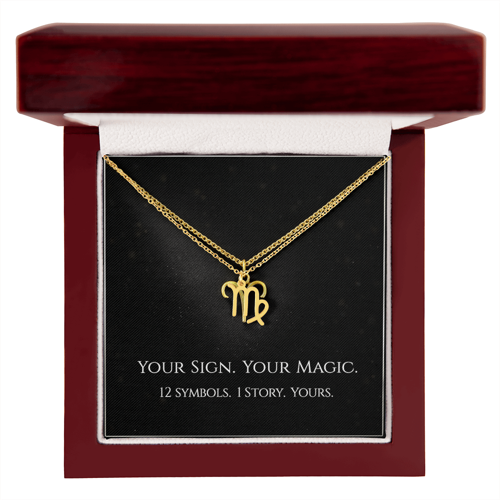 💫Birth Sign Zodiac Necklace – Minimalist Constellation Pendant (Zodiac Witch Talisman)