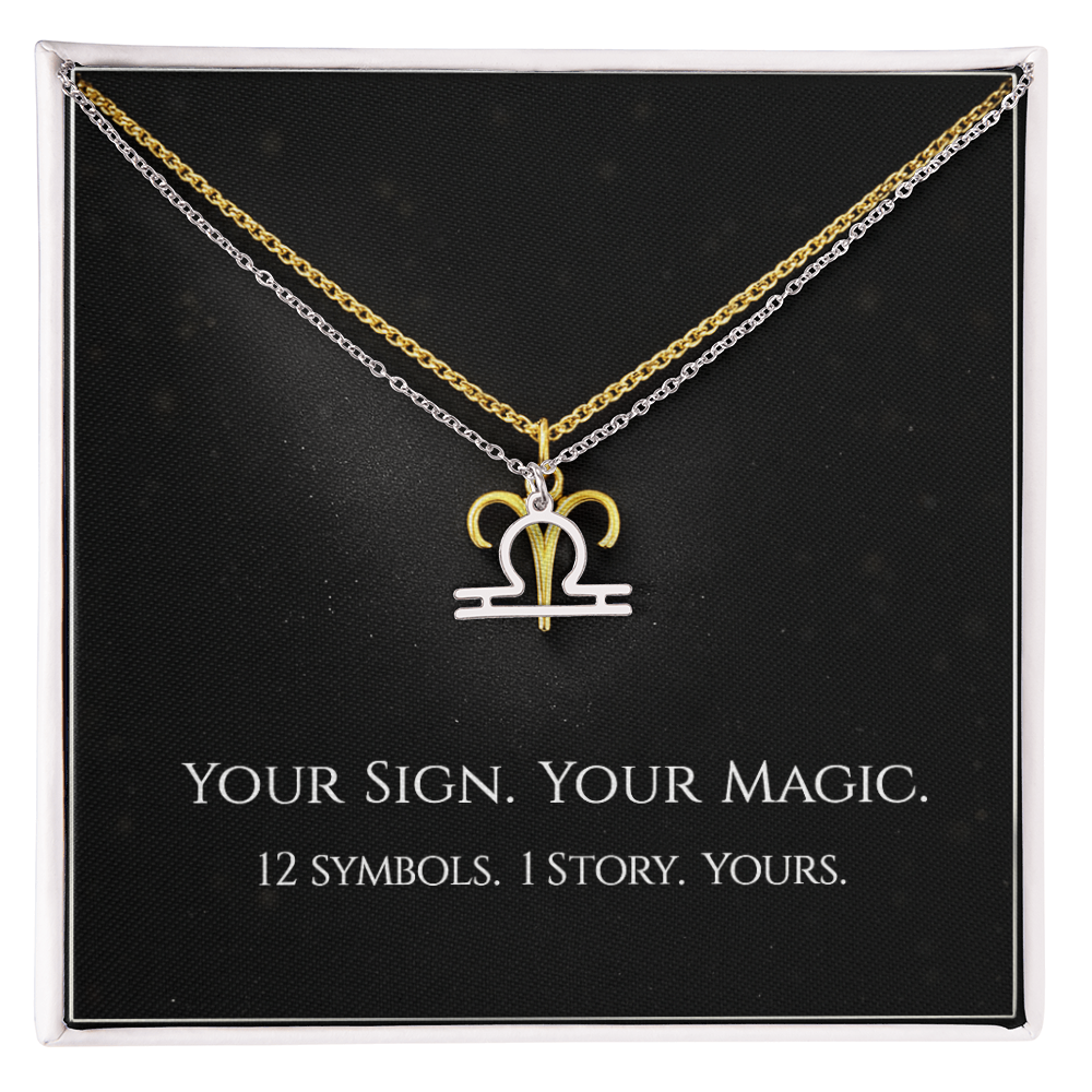 💫Birth Sign Zodiac Necklace – Minimalist Constellation Pendant (Zodiac Witch Talisman)