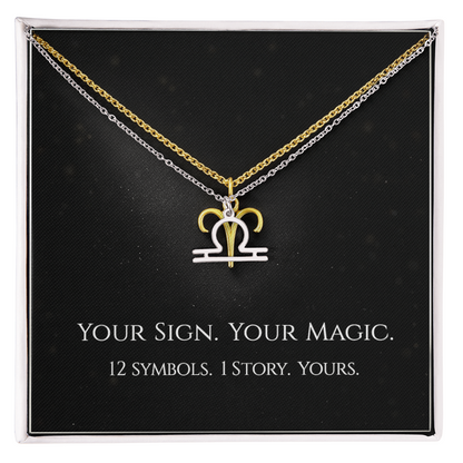 💫Birth Sign Zodiac Necklace – Minimalist Constellation Pendant (Zodiac Witch Talisman)