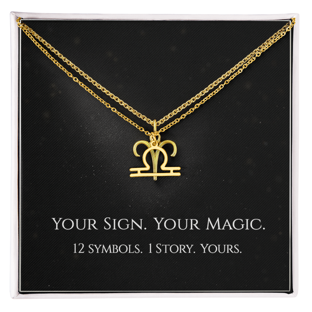 💫Birth Sign Zodiac Necklace – Minimalist Constellation Pendant (Zodiac Witch Talisman)