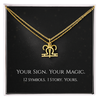 💫Birth Sign Zodiac Necklace – Minimalist Constellation Pendant (Zodiac Witch Talisman)