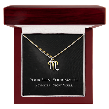 💫Birth Sign Zodiac Necklace – Minimalist Constellation Pendant (Zodiac Witch Talisman)