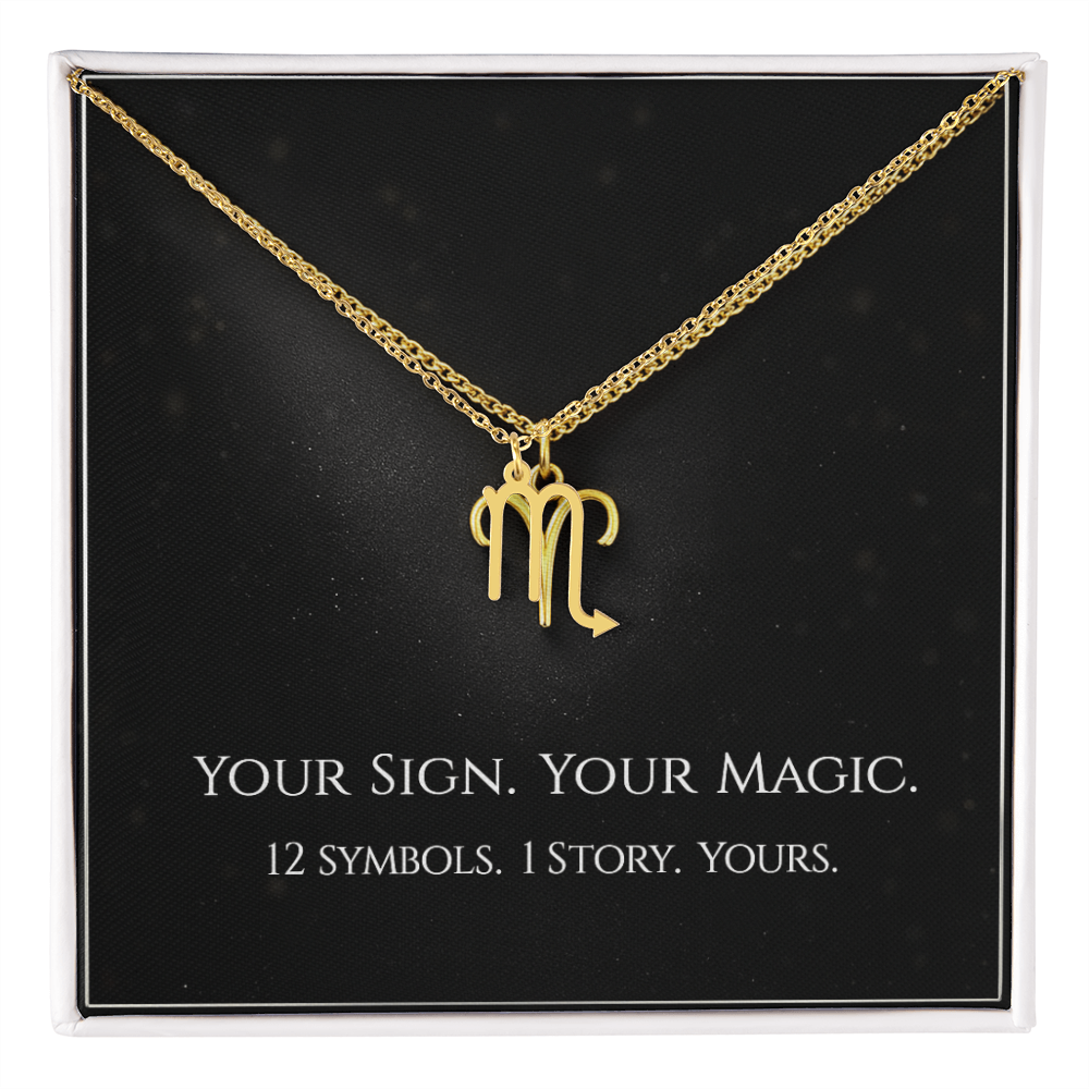 💫Birth Sign Zodiac Necklace – Minimalist Constellation Pendant (Zodiac Witch Talisman)