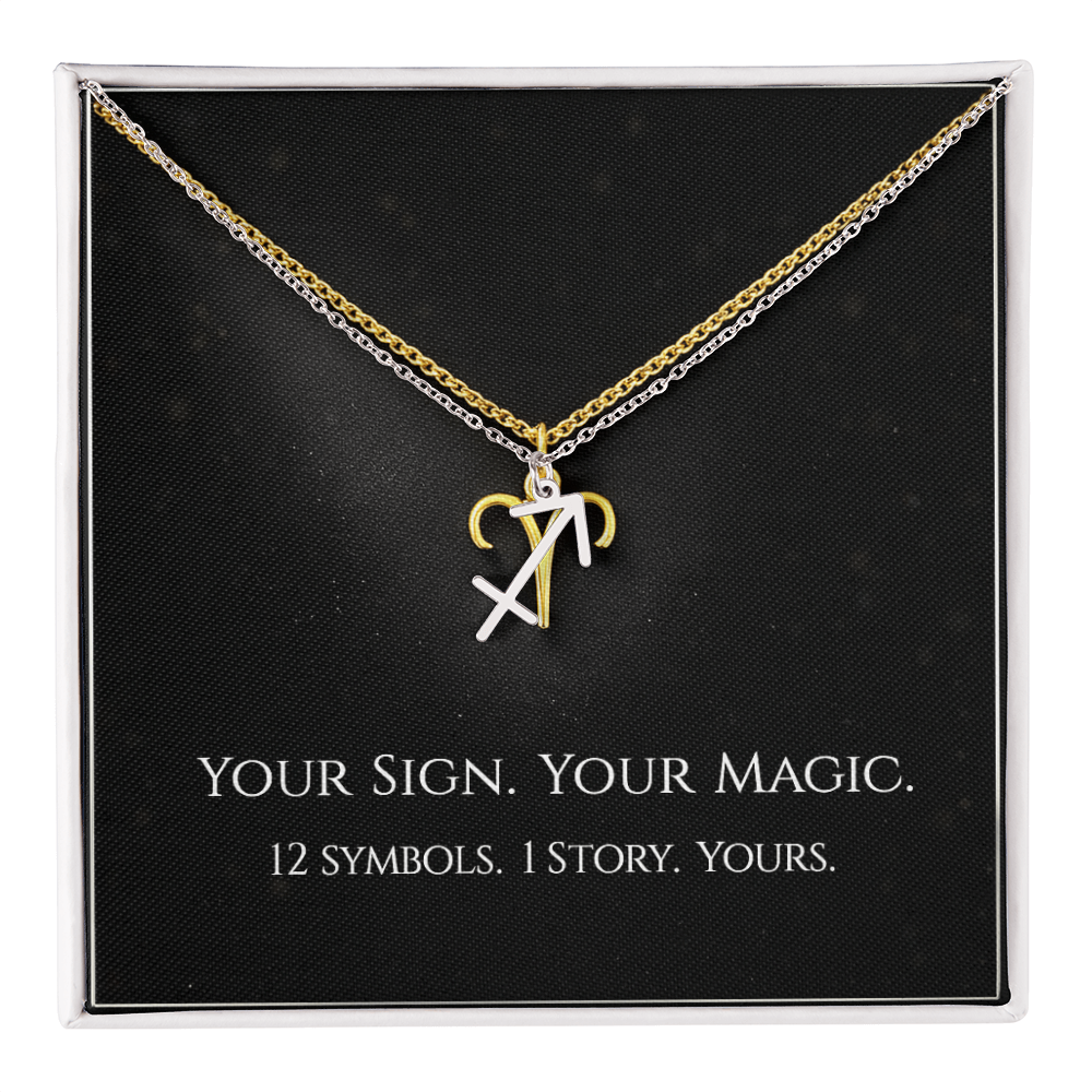 💫Birth Sign Zodiac Necklace – Minimalist Constellation Pendant (Zodiac Witch Talisman)