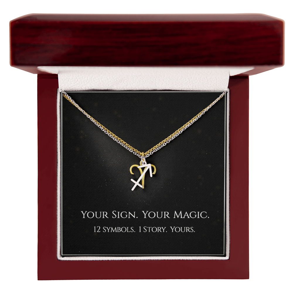 💫Birth Sign Zodiac Necklace – Minimalist Constellation Pendant (Zodiac Witch Talisman)