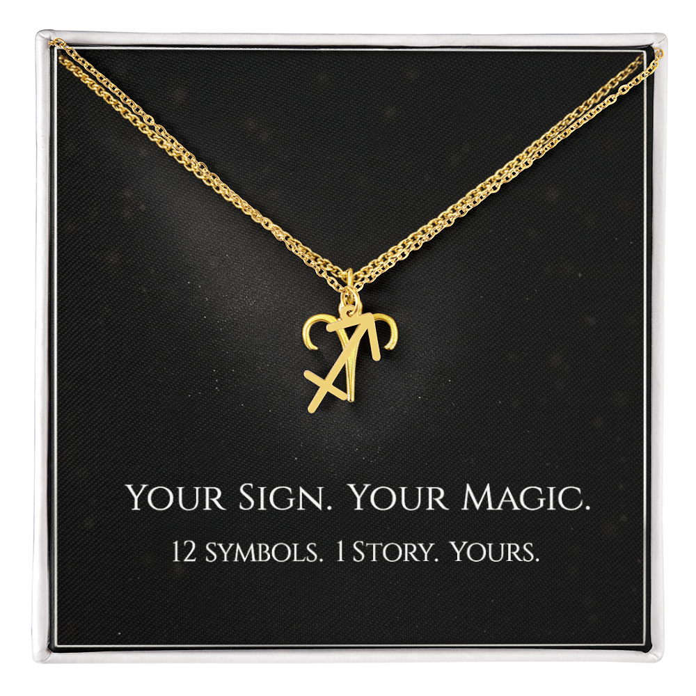 💫Birth Sign Zodiac Necklace – Minimalist Constellation Pendant (Zodiac Witch Talisman)