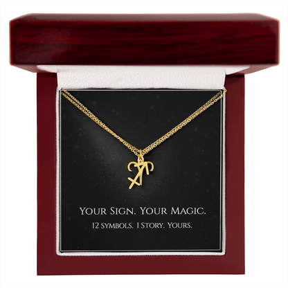 💫Birth Sign Zodiac Necklace – Minimalist Constellation Pendant (Zodiac Witch Talisman)