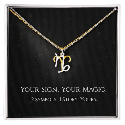 💫Birth Sign Zodiac Necklace – Minimalist Constellation Pendant (Zodiac Witch Talisman)