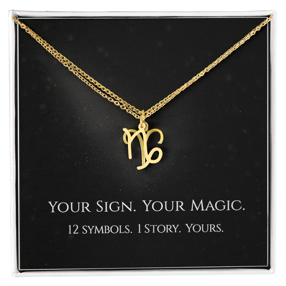 💫Birth Sign Zodiac Necklace – Minimalist Constellation Pendant (Zodiac Witch Talisman)